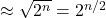 \text{衝突を見つけるための試行回数} \approx \sqrt{2^n} = 2^{n/2}