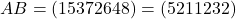 A∘B=(1&times;53&times;7​2&times;64&times;8​)=(521​1232​)